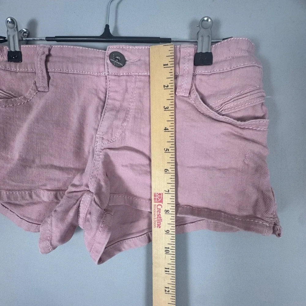 Unionbay Bootie Shorts Womens 5 Pink Excellent Y2K Grunge Stretch Denim